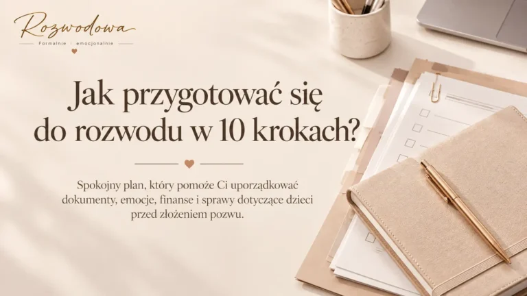 Jak przygotować się do rozwodu w 10 krokach – dokumenty, finanse i sprawy dotyczące dziecka