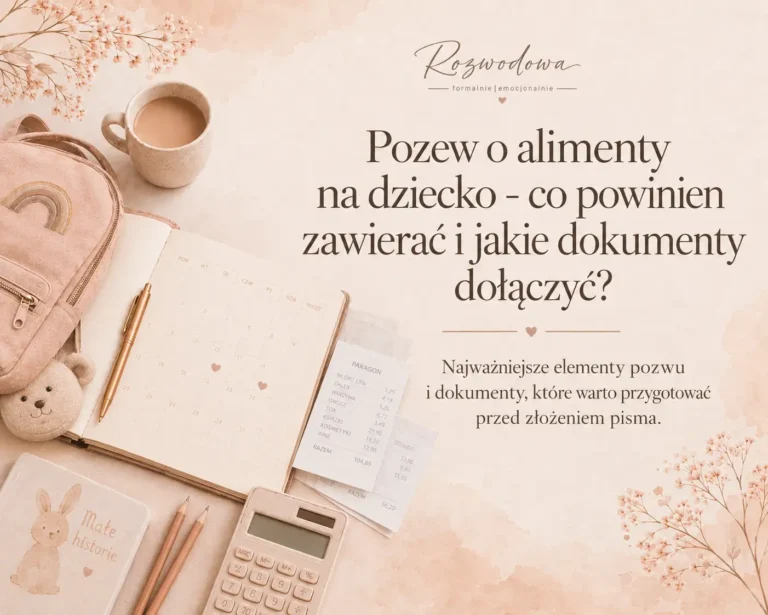 Pozew o alimenty na dziecko – co powinien zawierać i jakie dokumenty dołączyć